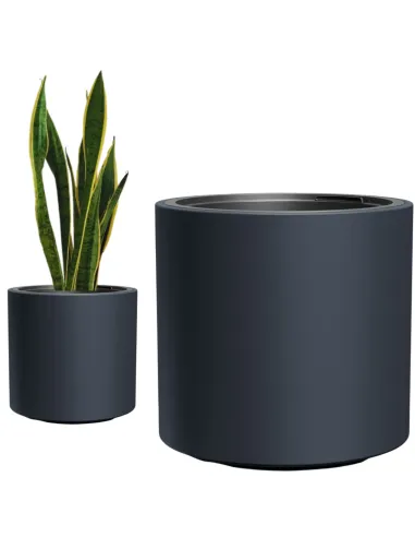 Doniczka okrągła HERA 47cm - antracytowy