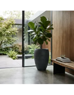 Donica ogrodowa 54 cm w kolorze węgiel – elegancka osłonka na taras, balkon 2