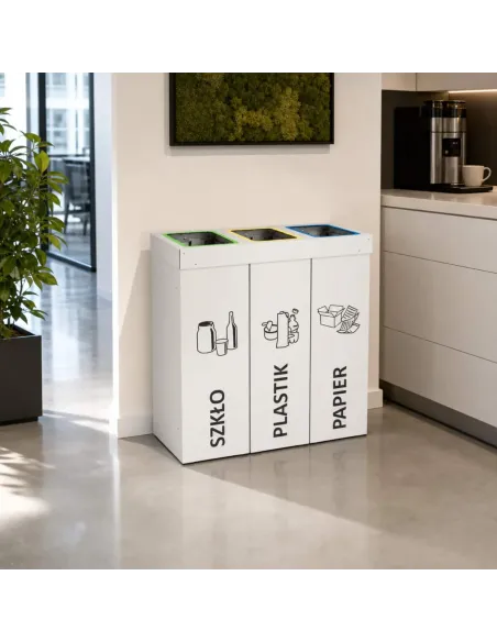 Kosz do segregacji DENEB 3x70L | 3-komorowy pojemnik