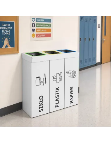 Kosz do segregacji DENEB 3x70L | 3-komorowy pojemnik