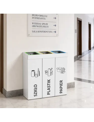 Kosz do segregacji DENEB 3x70L | 3-komorowy pojemnik