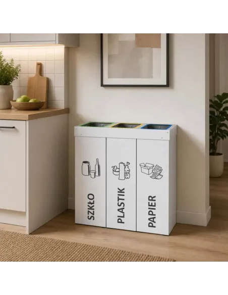 Kosz do segregacji DENEB 3x70L | 3-komorowy pojemnik
