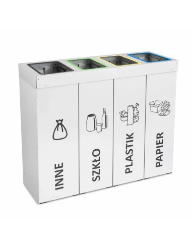 Kosz do segregacji DENEB 4x70L | 4-komorowy pojemnik