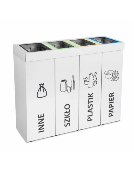 Kosz do segregacji DENEB 4x70L | 4-komorowy pojemnik