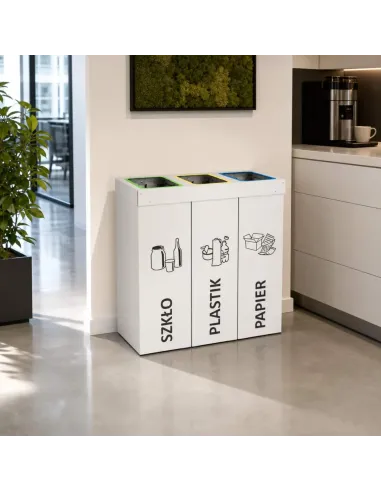 Kosz do segregacji DENEB 3x50L | 3-komorowy pojemnik