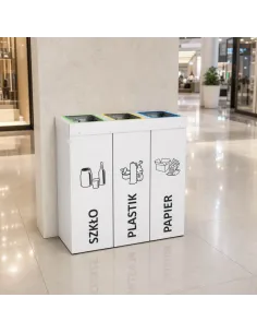 Kosz do segregacji DENEB 3x50L | 3-komorowy pojemnik 2