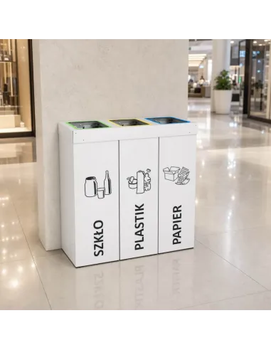 Kosz do segregacji DENEB 3x50L | 3-komorowy pojemnik