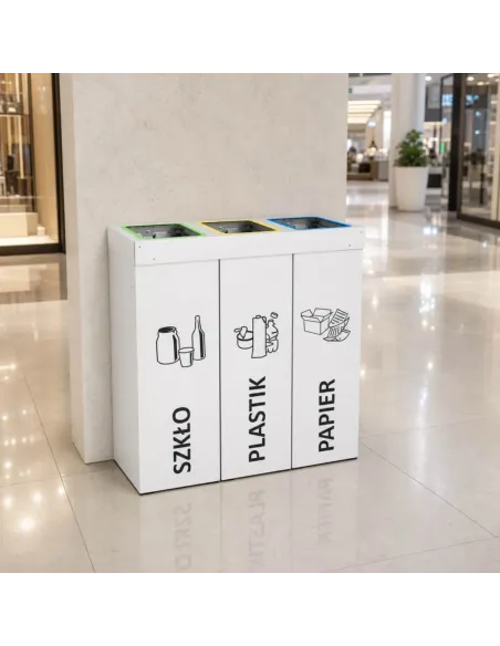 Kosz do segregacji DENEB 3x50L | 3-komorowy pojemnik