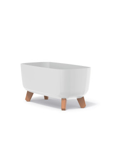 Doniczka z nóżkami Gracja 39 cm - biała