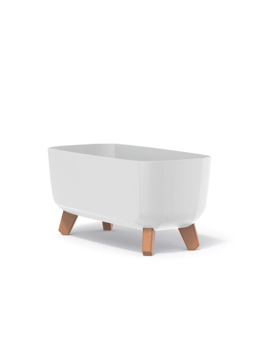 Doniczka z nóżkami Gracja 39 cm - biała