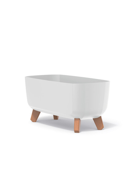 Doniczka z nóżkami Gracja 39 cm - biała