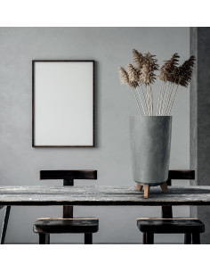 Doniczka wysoka z nóżkami Gracja 23,9 cm - betonowa 2