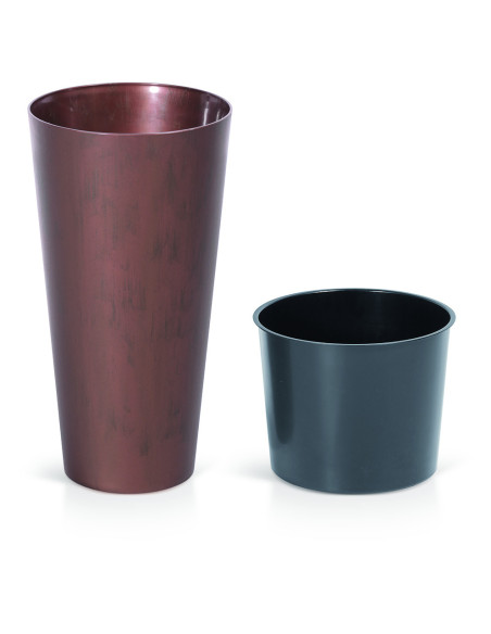 Doniczka tuba 30 cm  - stal kortenowska