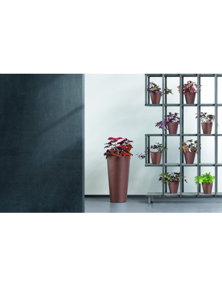 Doniczka tuba 25 cm  - stal kortenowska