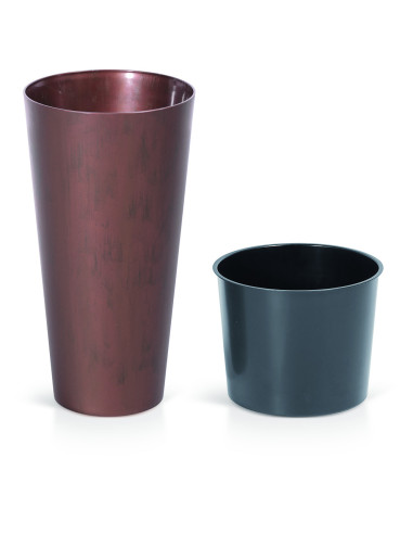 Doniczka tuba 20 CM  - stal kortenowska