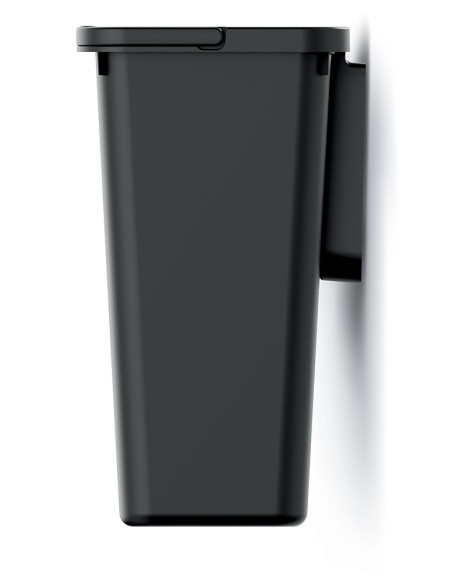 Kosz na śmieci z pokrywą Herkules 10 L - czarny