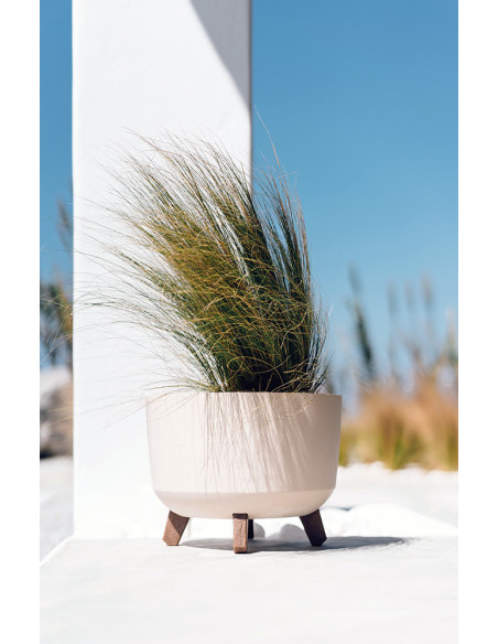 Doniczka z nóżkami Gracja 29 cm - biała