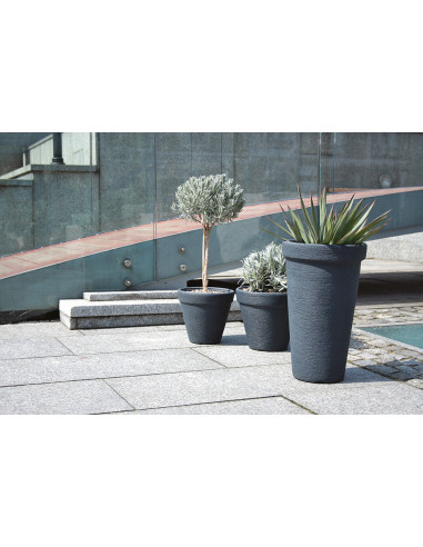 Wysoka klasyczna doniczka 63 CM  - Antracyt