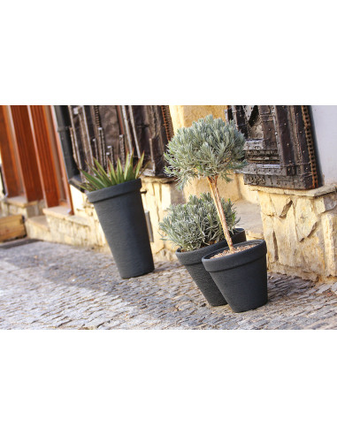 Wysoka klasyczna doniczka 63 CM  - Antracyt
