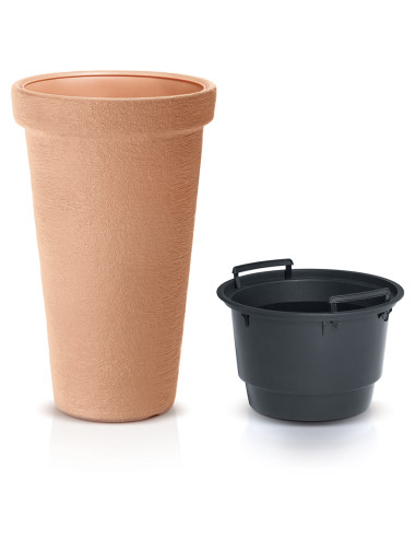 Wysoka klasyczna doniczka 63 CM  - cegła