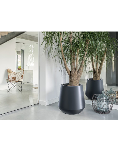 Doniczka z wkładem Hera 44 cm - antracyt