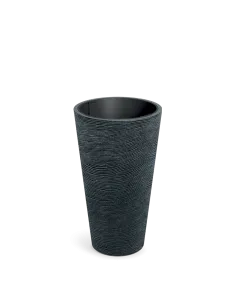 PORTICO ROUND SLIM FLEX 60 – donica czarny granit | LEVANTO PRO