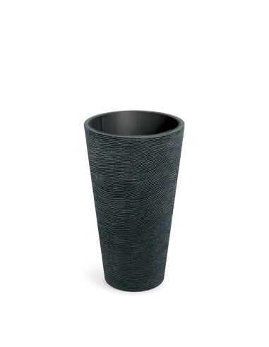 PORTICO ROUND SLIM FLEX 60 – donica czarny granit | LEVANTO PRO