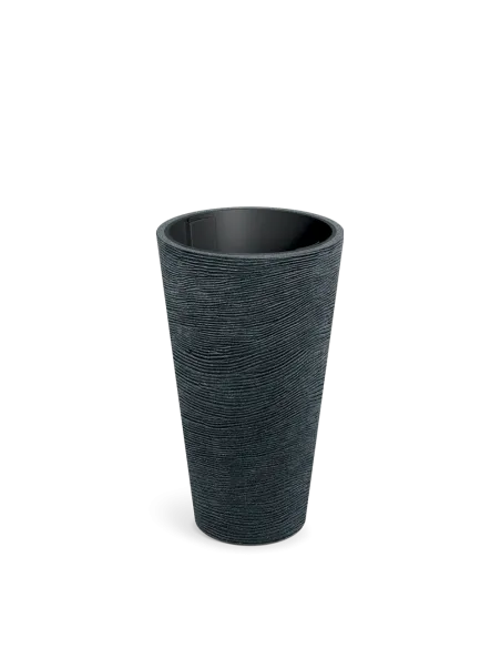 PORTICO ROUND SLIM FLEX 60 – donica czarny granit | LEVANTO PRO