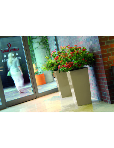 Doniczka donica skrzynka na kwiaty Uran - biała