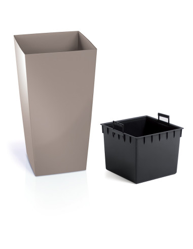 Doniczka donica skrzynka na kwiaty Uran - biała