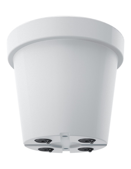 Duża okrągła donica 60 cm 55L - biała