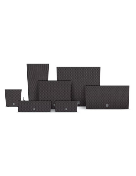 Donica wysoka skrzynka na kwiaty Ratio 58 cm - ciemny brąz