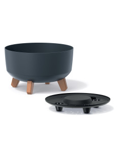 Doniczka z nóżkami Gracja 28,5cm - antracytowa 2