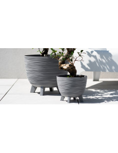 Doniczka z nóżkami Forum 29 cm - biała 2