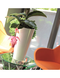 Doniczka wysoka z wkładem 38,1 cm - biały połysk 2