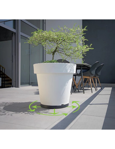 Platforma jezdna do doniczek 39 cm - antracyt