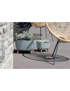 Doniczka z nóżkami Gracja 39 cm - antracyt 2