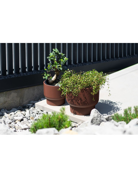 Doniczka z wkładem Molly 30 cm - antracyt