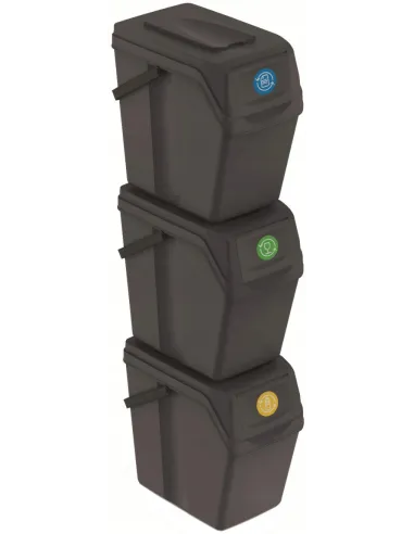 SORTIVO TOP 20 SET 3 3 × 20 l szary kamienny | LEVANTO PRO