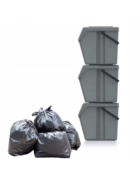 SORTIVO TOP 20 SET 3 3 × 20 l szary kamienny | LEVANTO PRO