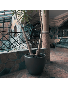 Donica duża mrozoodporna okrągła Hera 57 cm - antracyt 2