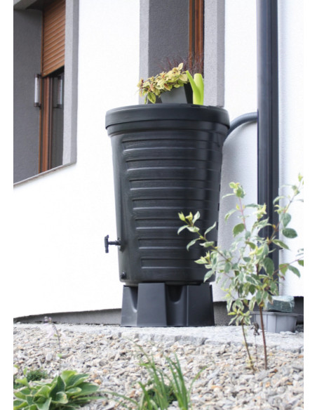 Pojemnik na deszczówkę 210 L zbiornik na wodę - czarny