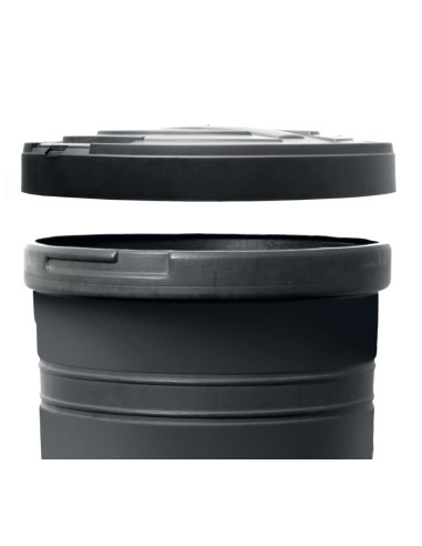 Pojemnik na deszczówkę 210 L zbiornik na wodę - czarny