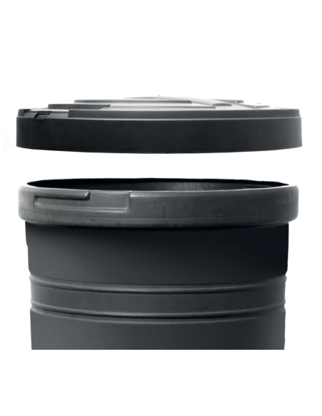 Pojemnik na deszczówkę 210 L zbiornik na wodę - czarny