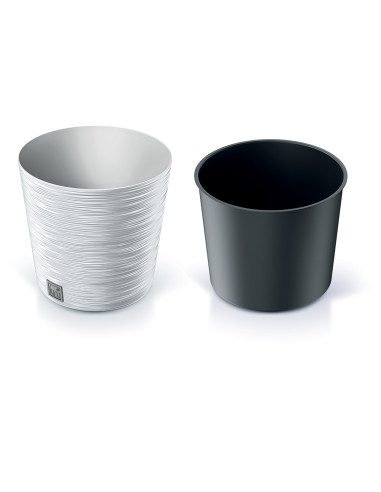 Doniczka okrągła Forum 25 cm  - biała