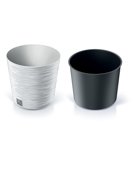 Doniczka okrągła Forum 25 cm  - biała