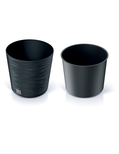 Doniczka okrągła Forum 25 cm - antracyt