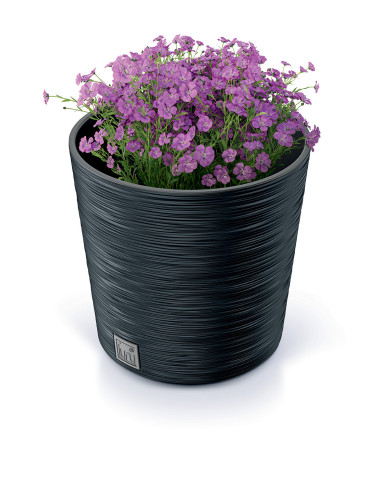 Doniczka okrągła Forum 25 cm - antracyt