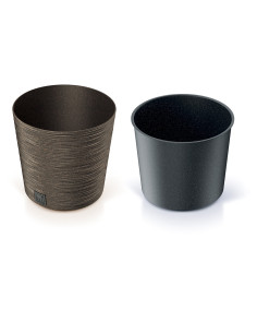 Doniczka okrągła Forum 25 cm - kawa 2