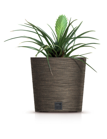 Doniczka okrągła Forum 25 cm - kawa